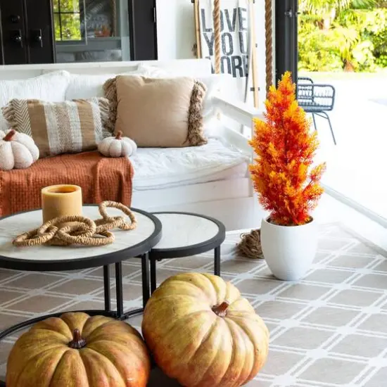 3ft. UV Resistant Autumn Artificial Fall Cedar Tree (Indoor/Outdoor) {7}