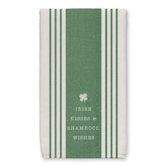 Irish Kisses and Shamrock Wishes Tea Towel Set of 2 {3}