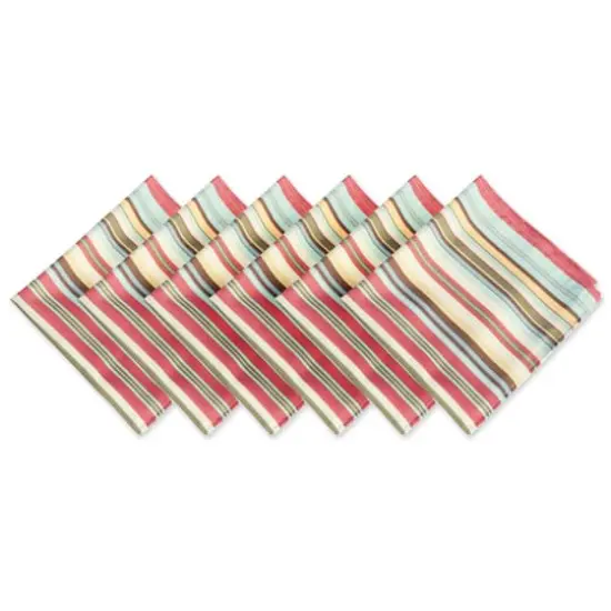 DII&reg; Summer Stripe Outdoor Napkin, 6ct. {1}