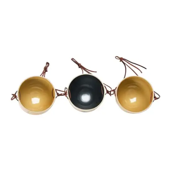 Hello Honey&reg; Stoneware Hanging Pot with Reactive Glaze Set {4}