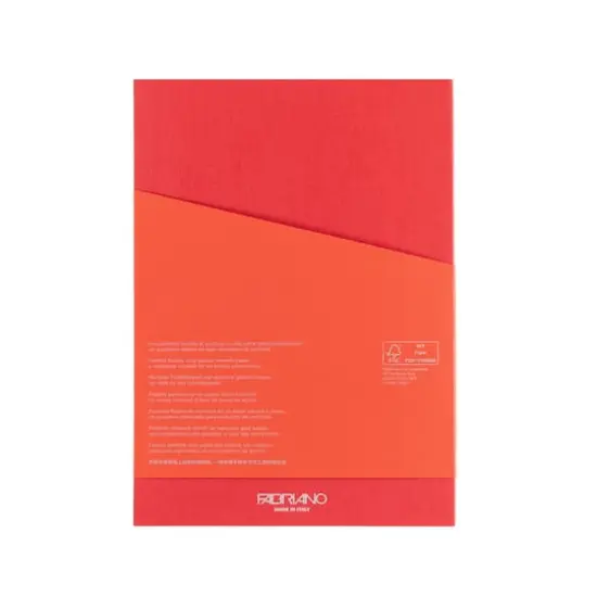 Fabriano&reg; EcoQua Plus A4 Lined Glue-Bound Notebook Red {9}