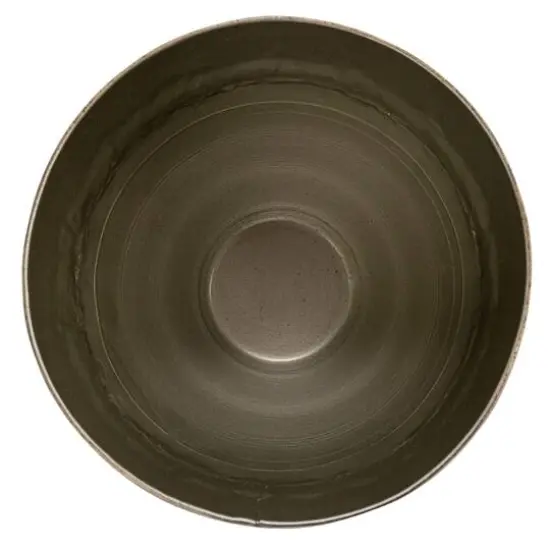 Hello Honey® Distressed Pewter Finish Round Metal Planters Set {5}