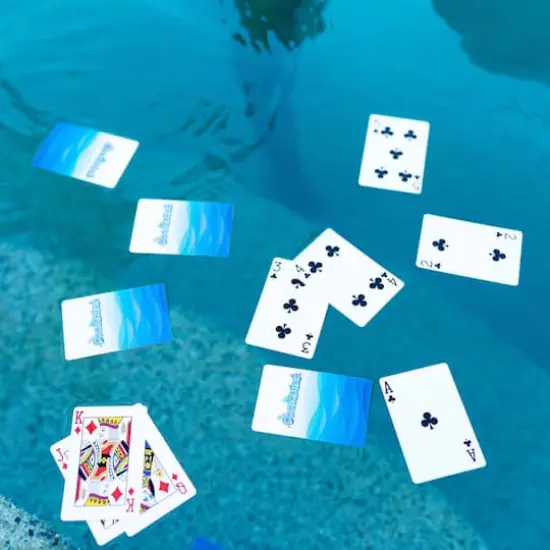PoolCandy Floating Game Table with Waterproof Playing Cards {4}