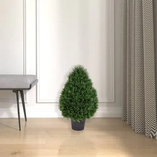 2ft. Potted Cedar Teardrop Shaped Bush {3}