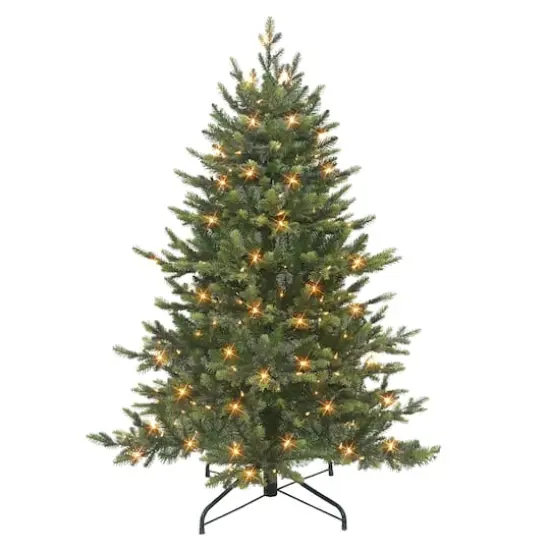 4.5ft. Pre-Lit Royal Majestic Douglas Fir Artificial Christmas Tree, Clear Lights {1}