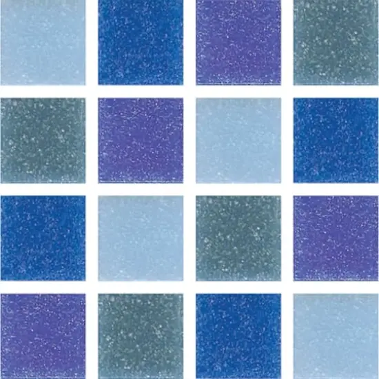 Mosaic Mercantile Mini Italian Glass Tile, 1/2lb. Seascape {1}