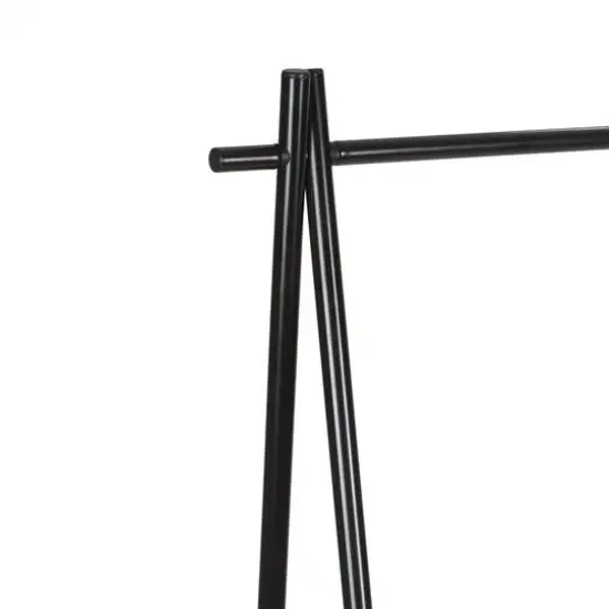 Organize It All Black Garment Rack with Shelf {9}