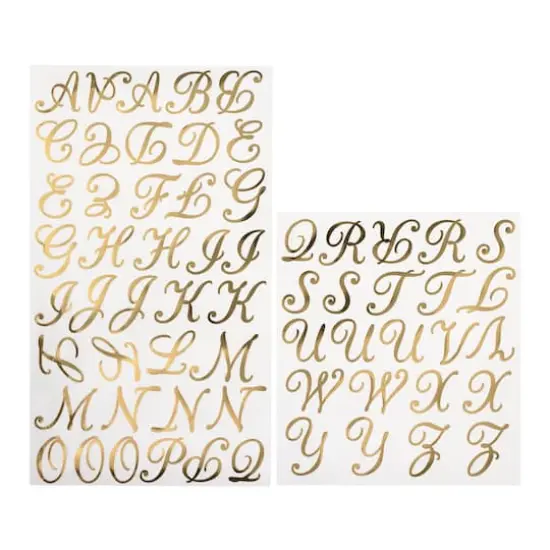 Gold Foil Alphabet Iron-On Transfers by Make Market&reg; {1}