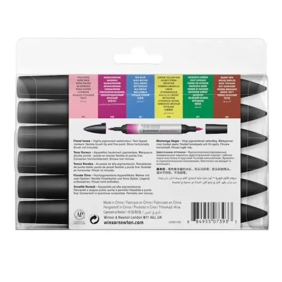 Winsor & Newton® ProMarker™ Floral Tones 6 Watercolor Marker Set {5}