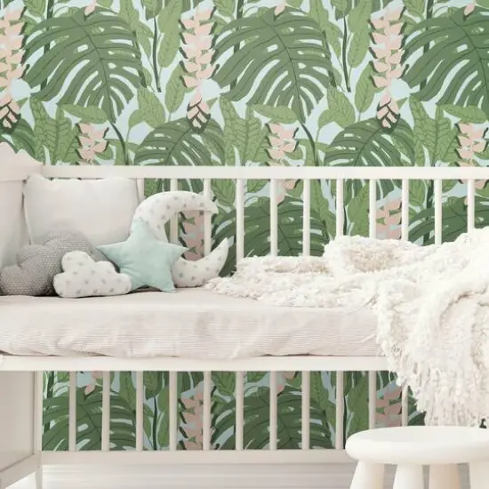 RoomMates Bunaken Peel & Stick Wallpaper Green/Blue {5}