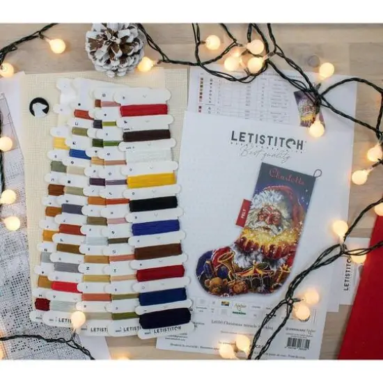Letistitch Christmas Miracle Stocking Counted Cross Stitch Kit {16}
