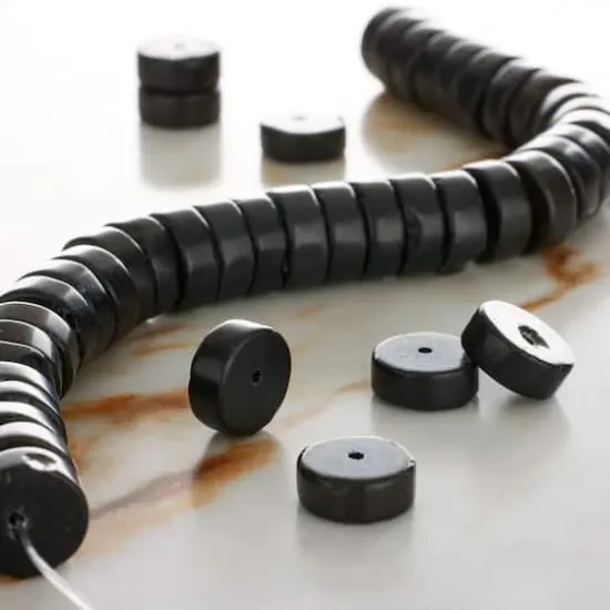 Black Jasper Heishi Beads, 10mm by Bead Landing&trade; {3}