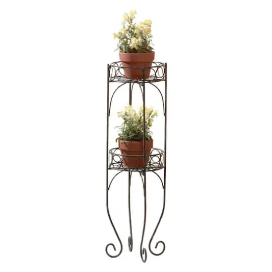 28'' Two-Tier Plant Stand {1}