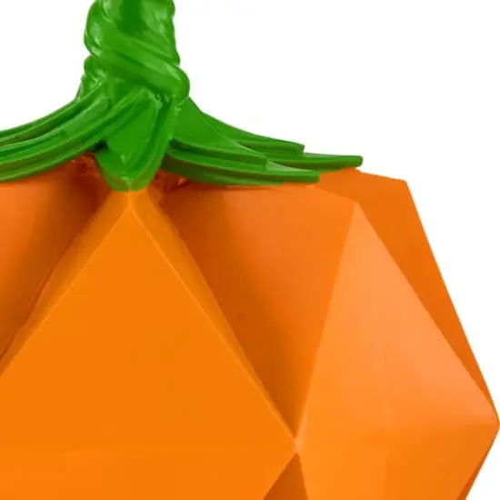6" Orange Origami Pumpkin Tabletop Figurine {4}
