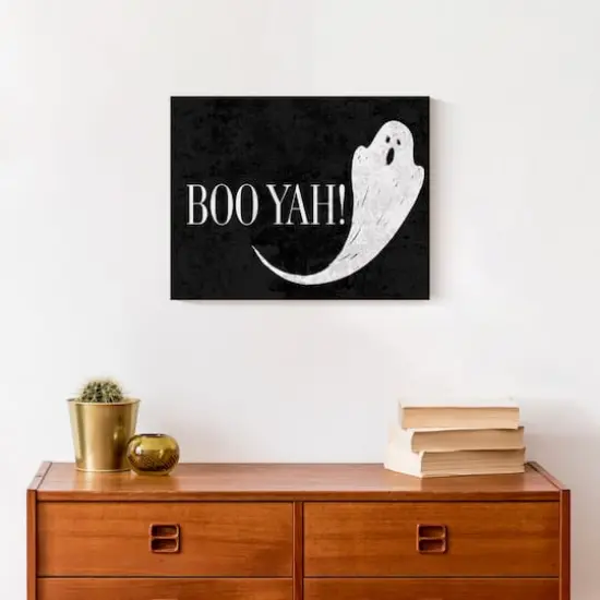 Boo Yah Ghost 11" x 14" Canvas Wall Art {5}
