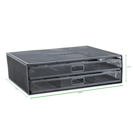 Mind Reader Monitor Stand with Drawer Storage {4}