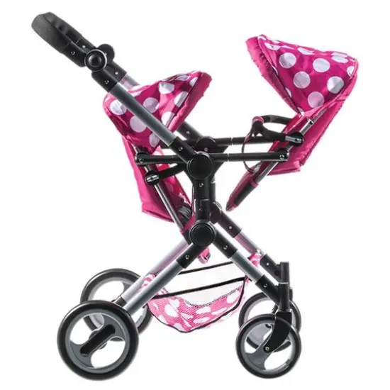 Lissi Dolls Modern Twin Baby Doll Stroller {5}