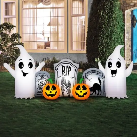 Occasions Airflowz 8ft. Inflatable Ghost & Tombstone Scene {3}