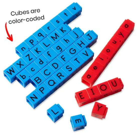 hand2mind Reading Rods Alphabet & Phonemic Awareness Linking Cubes {3}