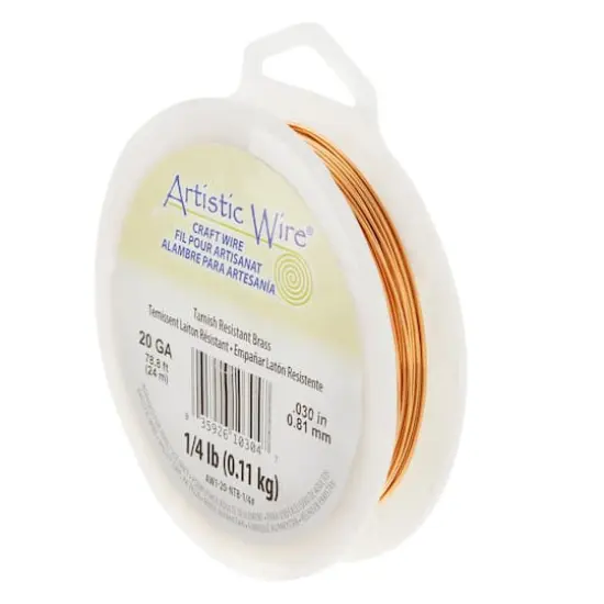 Beadalon&reg; Artistic Wire&reg; 20 Gauge Non-Tarnish Brass Wire {1}