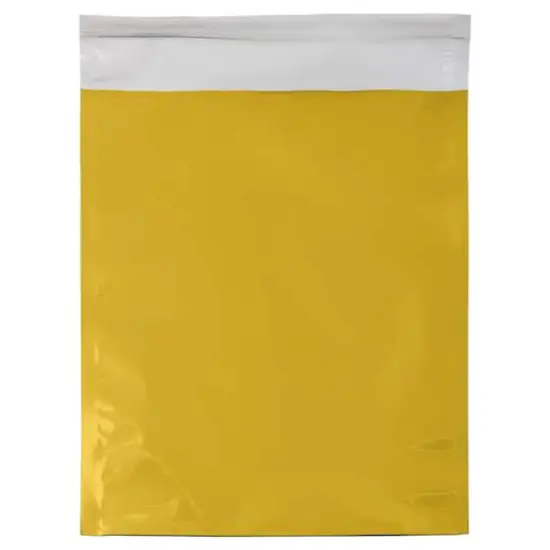 JAM Paper 9" x 12" Gold Foil Open End Envelopes with Self Adhesive Closure, 25ct. {4}
