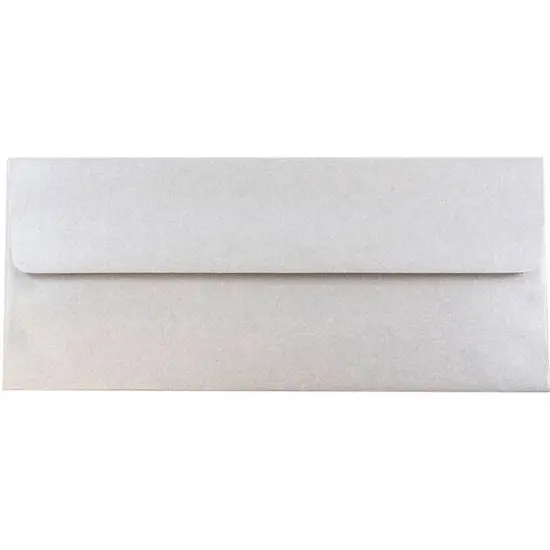 JAM Paper #10 Metallic Business Envelopes, 50ct. Silver Stardream {1}