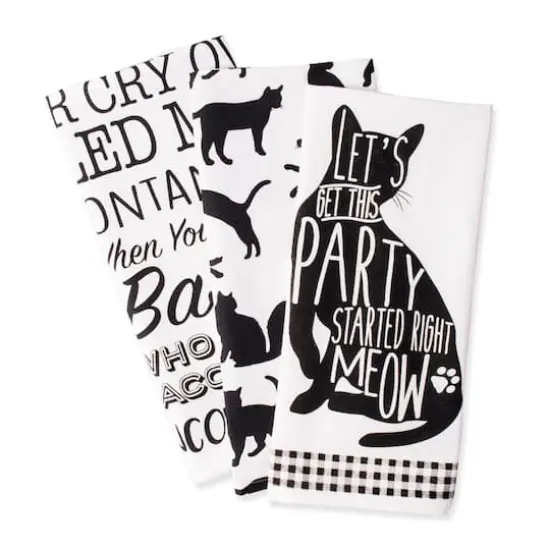 DII&reg; Cat Printed Dishtowel Set {1}