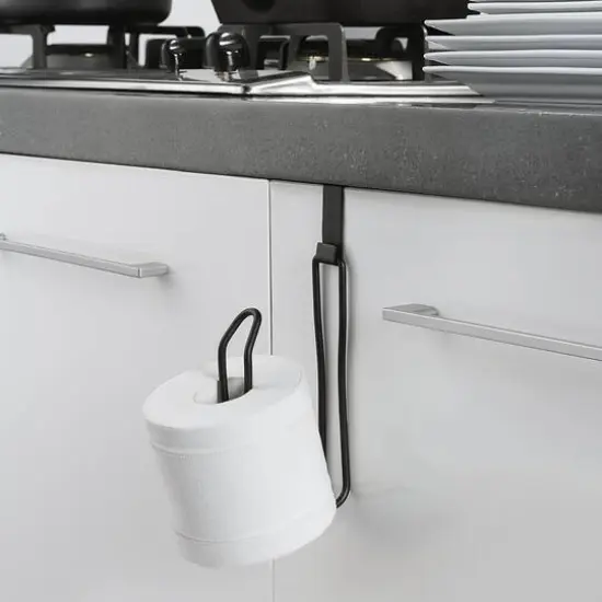 SunnyPoint Over the Tank Toilet Paper Holder Black {5}