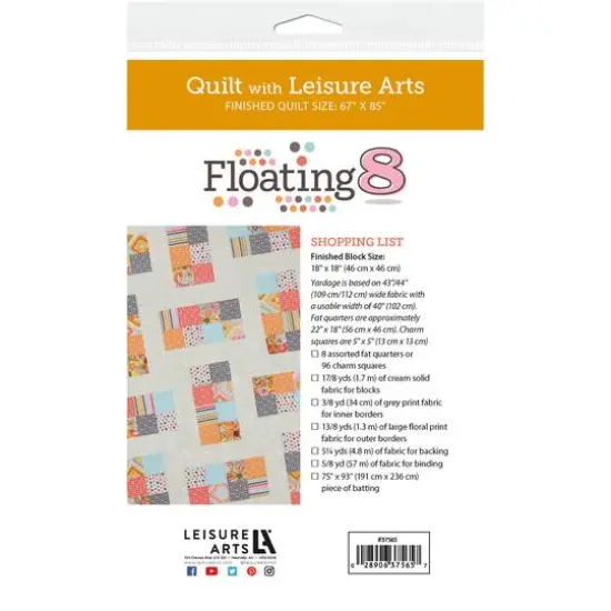 Leisure Arts&reg; Floating 8 Quilt Pattern {4}