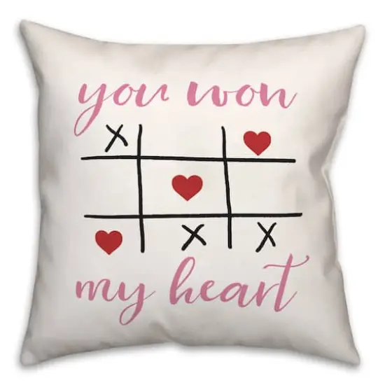 Won My Heart Throw Pillow {3}