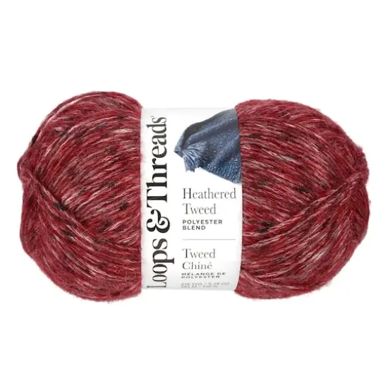 Heathered Tweed&trade; Yarn by Loops & Threads&reg; Ruby {1}