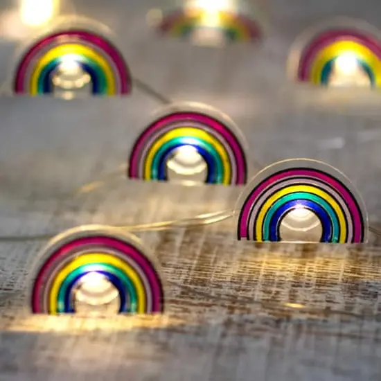 10ct. LED Rainbow Fairy Lights Set {1}