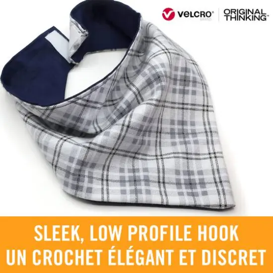 VELCRO&reg; Brand Sleek & Thin&trade; Stick On White Fastener Roll {8}