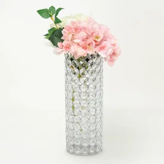 Elegant Designs&trade; 11" Chrome Crystal Decorative Vase {4}