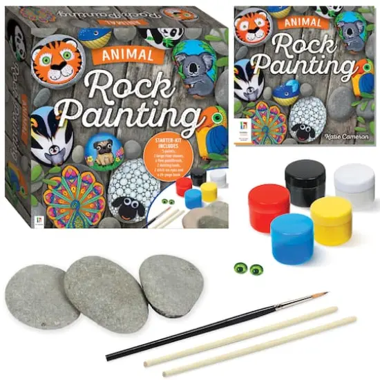 Hinkler DIY Animal Rock Painting Box Set {3}