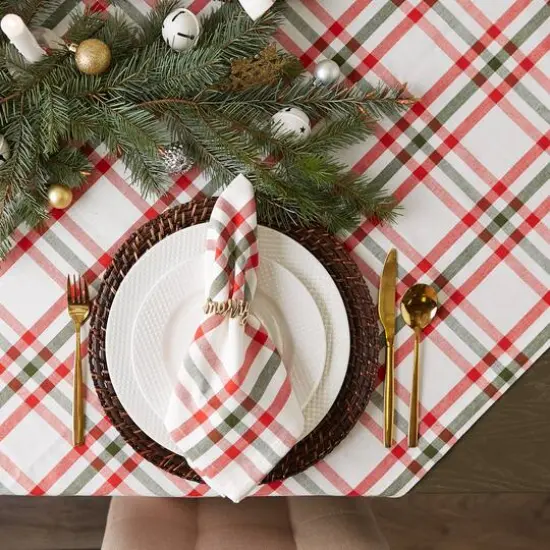 DII&reg; Kitchen & Tabletop Jolly Tree Collection Nutcracker Plaid Napkin Set, 6ct. {9}