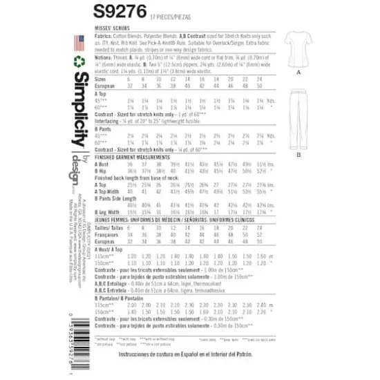 Simplicity&reg; Pattern CS9276 (6-8-10-12-14) {5}