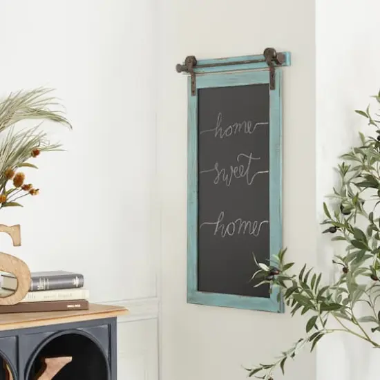 Blue Wall Mounted Chalk Board {8}
