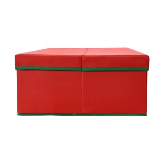 Household Essentials Gift Wrap Storage Box Red and Green {7}