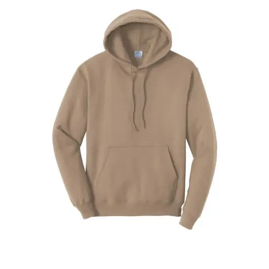 Port & Company® Neutrals Core Fleece Pullover Hooded Sweatshirt Woodland Brown {2}