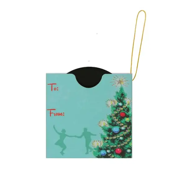 2ct. Vintage Vinyl Record Ornaments {5}