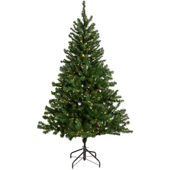 6ft. Pre-Lit Balsam Pine Artificial Christmas Tree, Clear Lights {1}