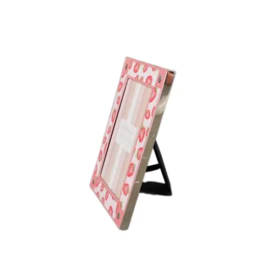 Flora Bunda 4" x 6" Polka Dot Aluminum Picture Frame {5}