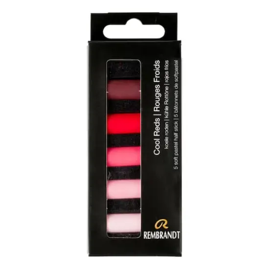 Rembrandt 5 Color Cool Reds Half Stick Soft Pastel Set {1}
