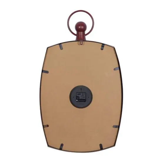 White Vintage Metal Wall Clock {8}