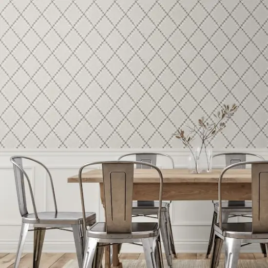 Surface Style Clover Lane Peel & Stick Wallpaper Smoke {3}
