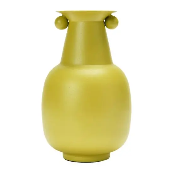 Hello Honey&reg; 8'' Textured Metal Vase with Orbs {3}