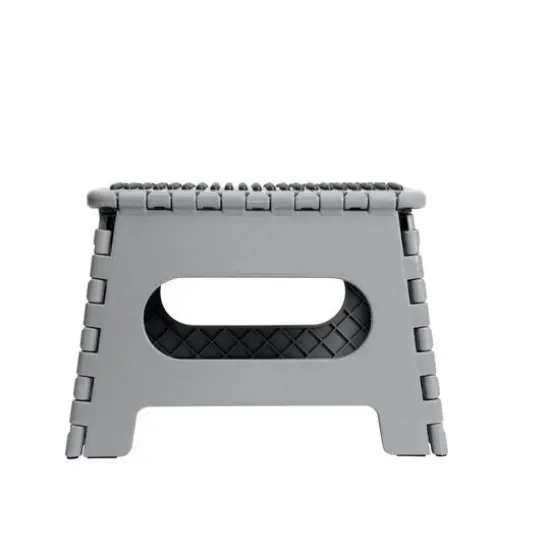 Simplify 9" Anti-Skid Folding Step Stool Gray {7}