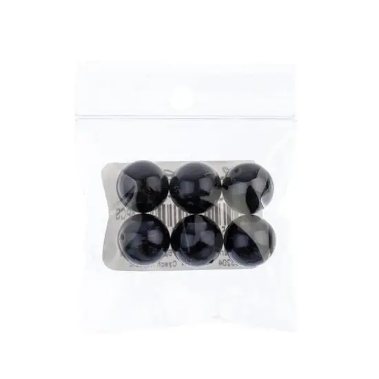 Preciosa Maxima 12mm Round Nacre Pearls, 6ct. Dark Blue {3}