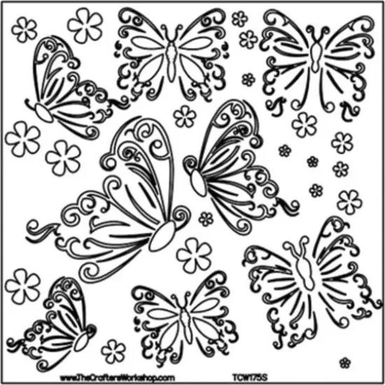 The Crafter's Workshop Butterflies Stencil {1}